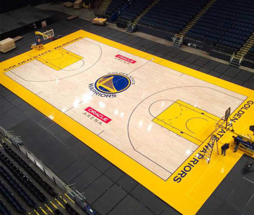 凯时国际娱乐真人耐步体育出品95度高光亮漆的篮球館運動木地板